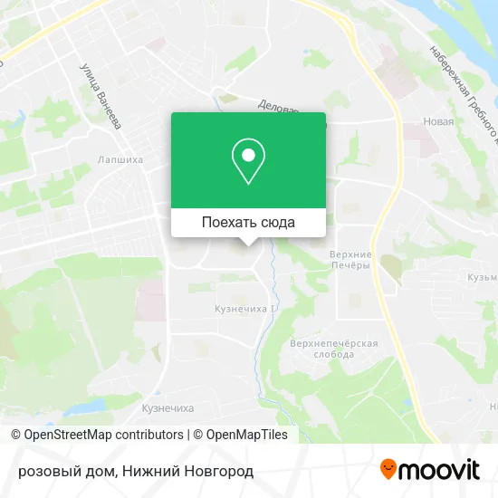 Карта розовый дом