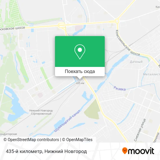 Карта 435-й километр