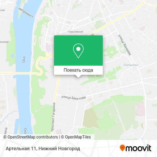 Карта Артельная 11