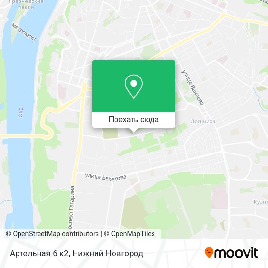 Карта Артельная 6 к2