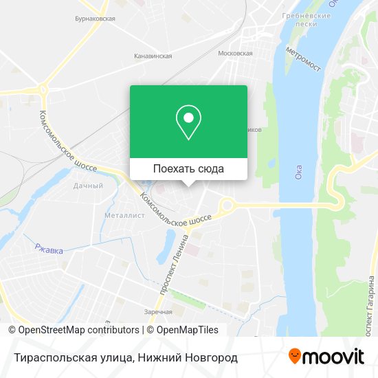 Карта Тираспольская улица