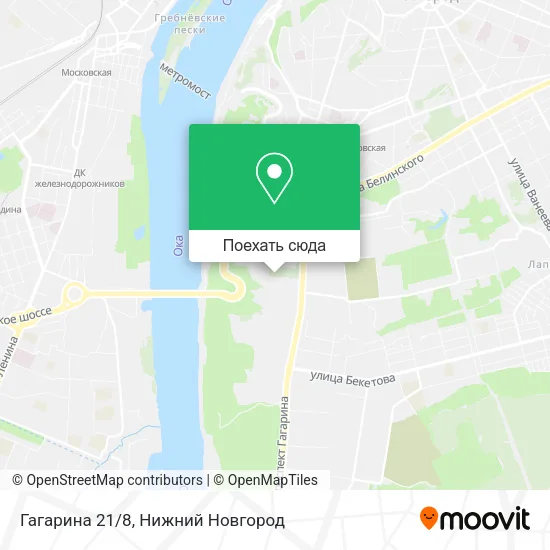 Карта Гагарина 21/8