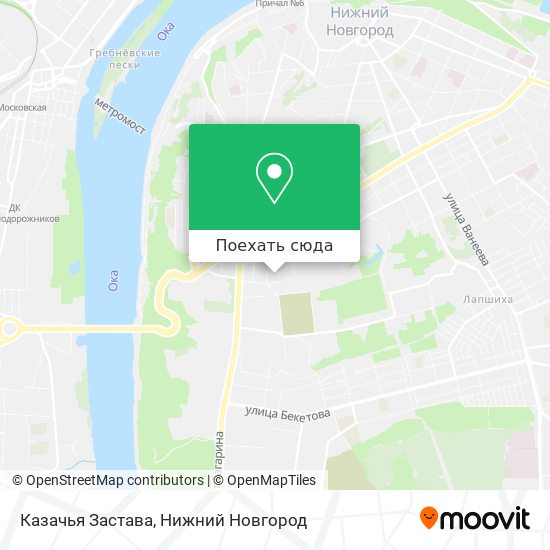 Карта Казачья Застава