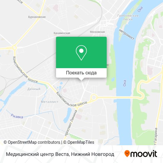 Карта Медицинский центр Веста