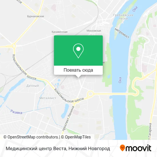 Карта Медицинский центр Веста
