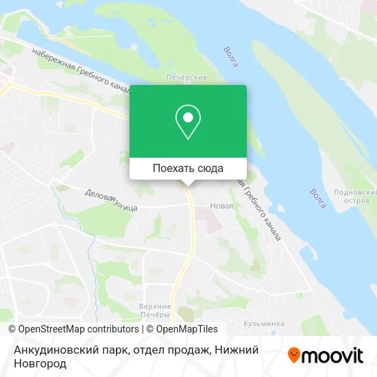 Карта Анкудиновский парк, отдел продаж
