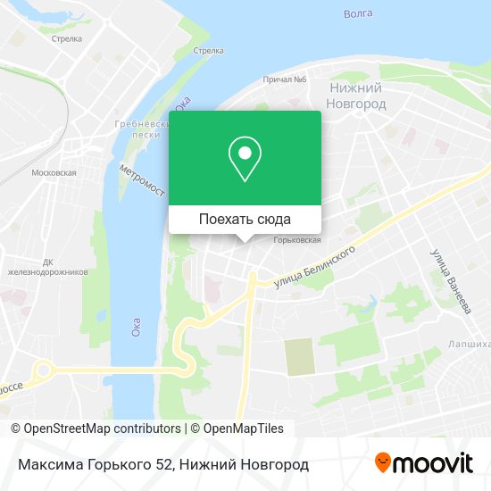 Карта Максима Горького 52