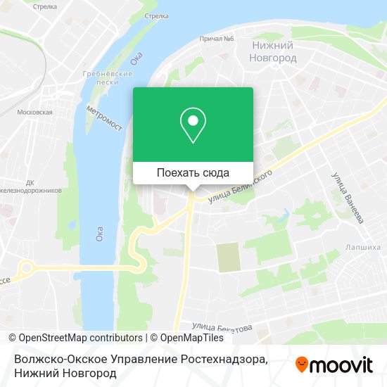 Карта Волжско-Окское Управление Ростехнадзора