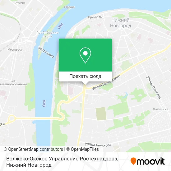 Карта Волжско-Окское Управление Ростехнадзора