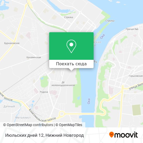 Карта Июльских дней 12