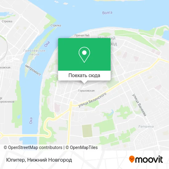 Карта Юпитер