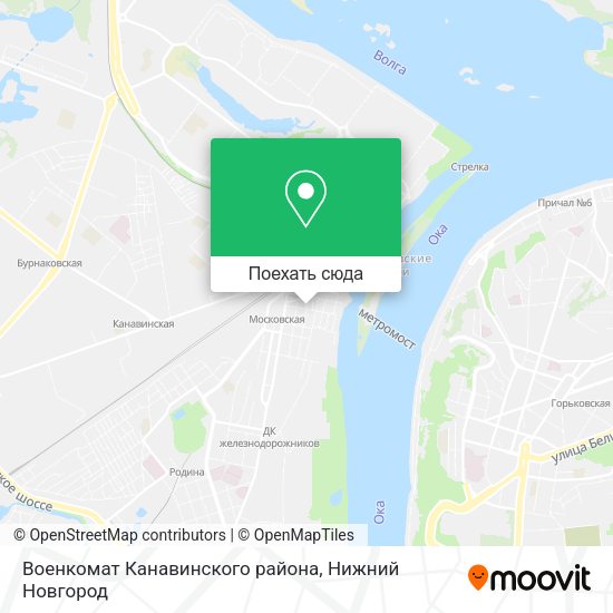 Карта Военкомат Канавинского района