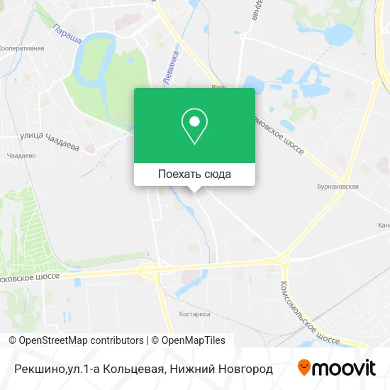 Карта Рекшино,ул.1-а Кольцевая
