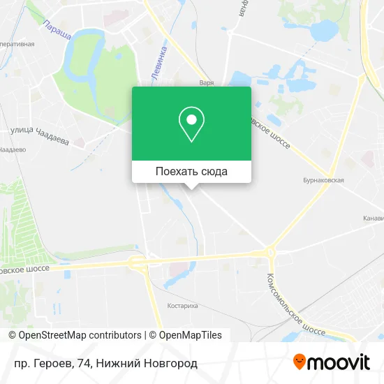 Карта пр. Героев, 74