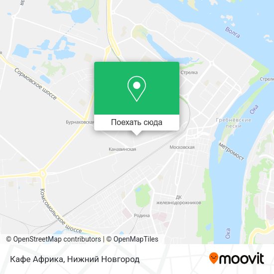 Карта Кафе Африка