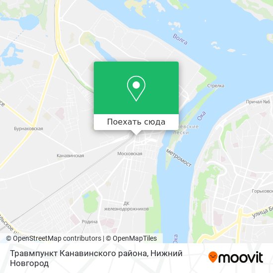 Карта Травмпункт Канавинского района