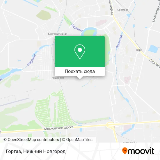 Карта Горгаз