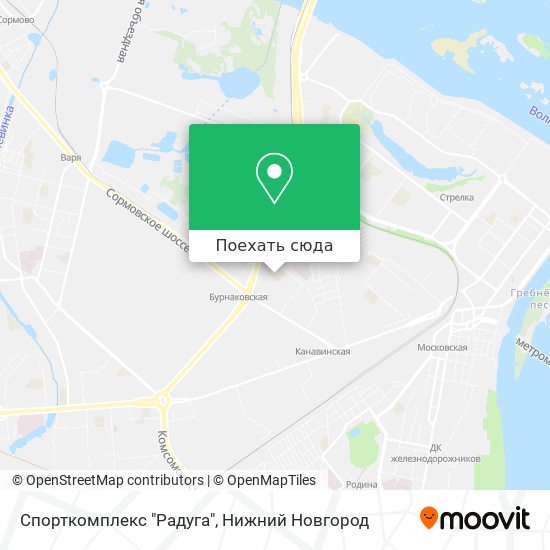 Карта Спорткомплекс "Радуга"