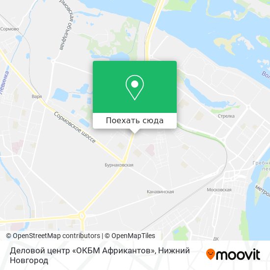 Карта Деловой центр «ОКБМ Африкантов»