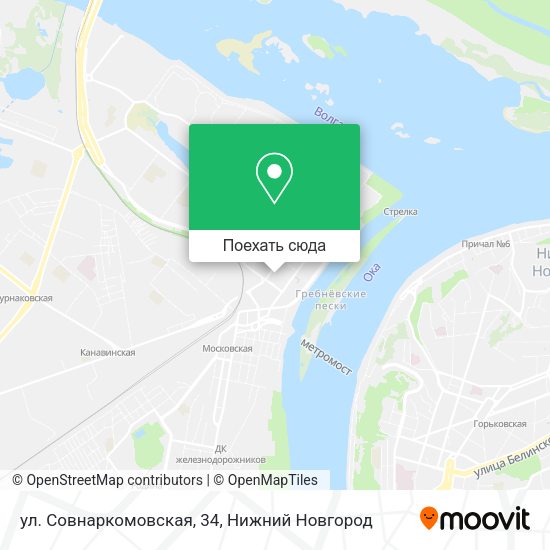 Карта ул. Совнаркомовская, 34