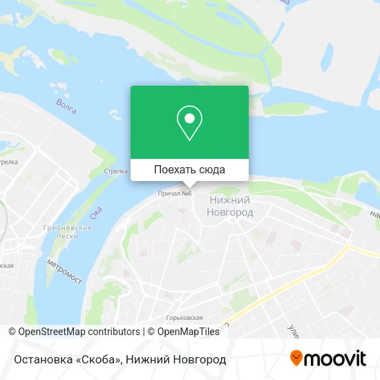 Карта Остановка «Скоба»