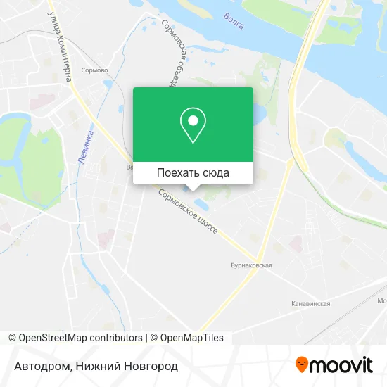 Карта Автодром