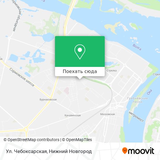 Карта Ул. Чебоксарская