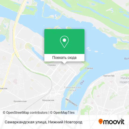 Карта Самаркандская улица