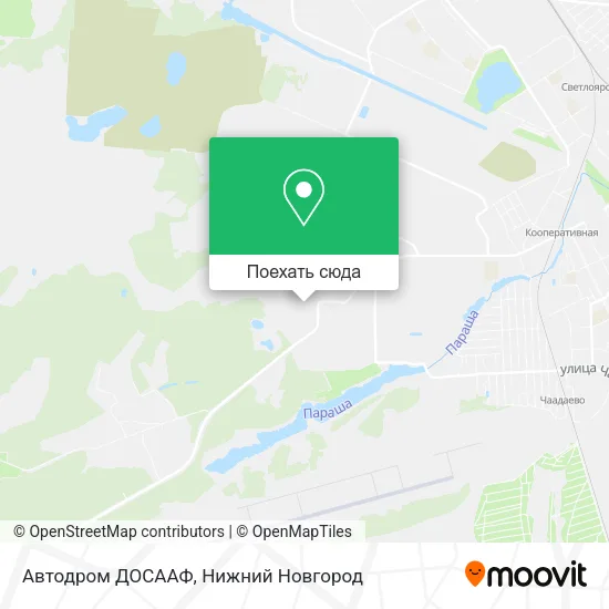 Карта Автодром ДОСААФ