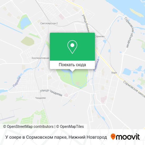 Карта У озере в Сормовском парке