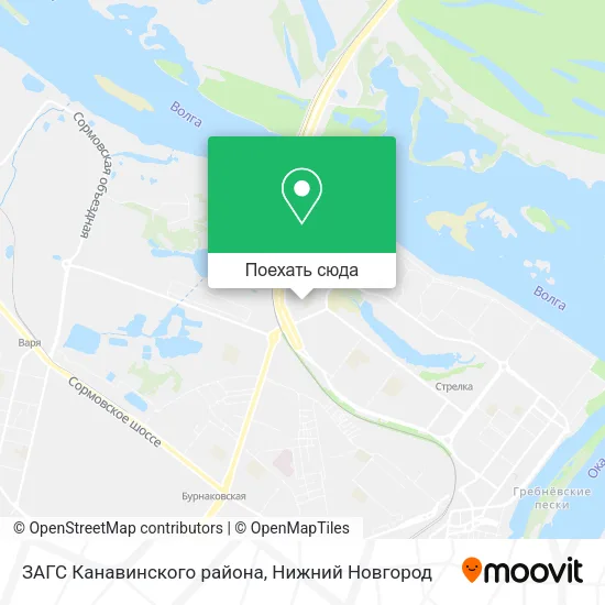 Карта ЗАГС Канавинского района