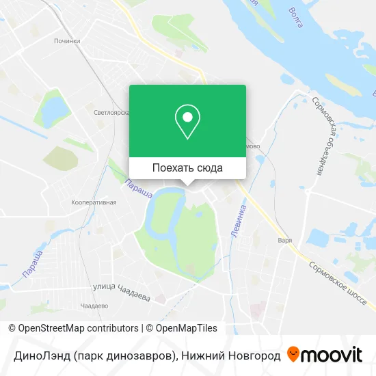 Карта ДиноЛэнд (парк динозавров)