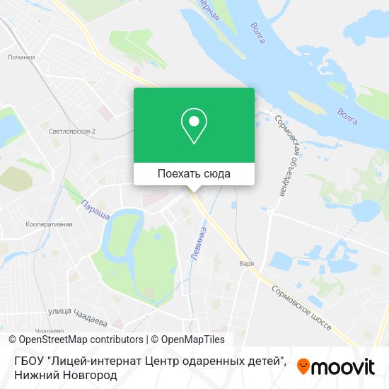 Карта ГБОУ "Лицей-интернат Центр одаренных детей"