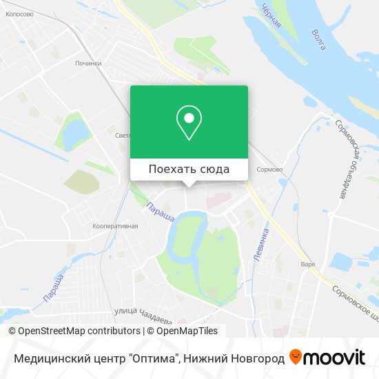 Карта Медицинский центр "Оптима"