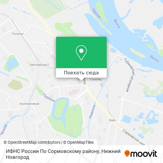 Карта ИФНС России По Сормовскому району