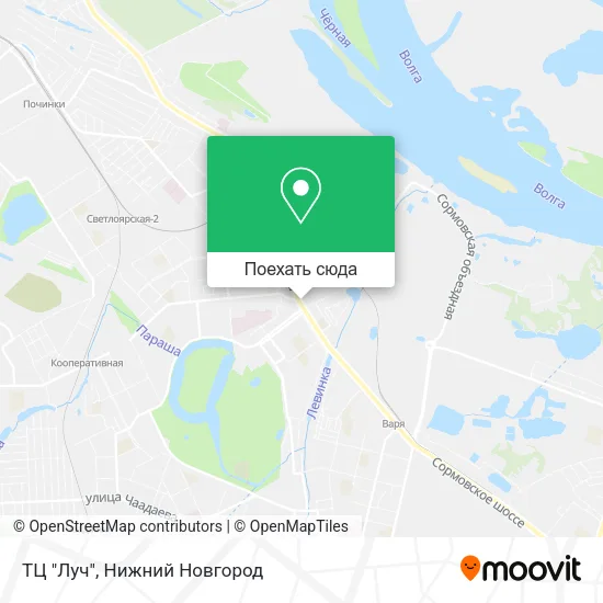 Карта ТЦ "Луч"