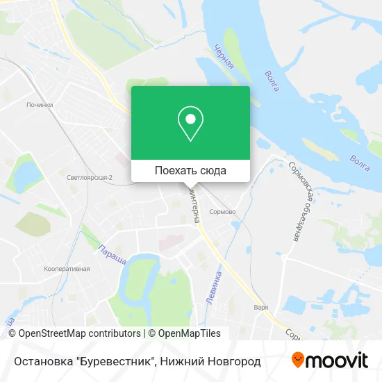 Карта Остановка "Буревестник"