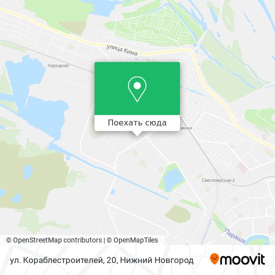 Карта ул. Кораблестроителей, 20
