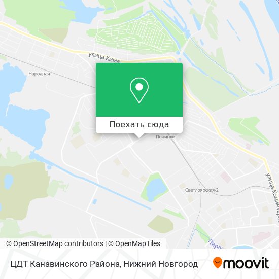 Карта ЦДТ Канавинского Района