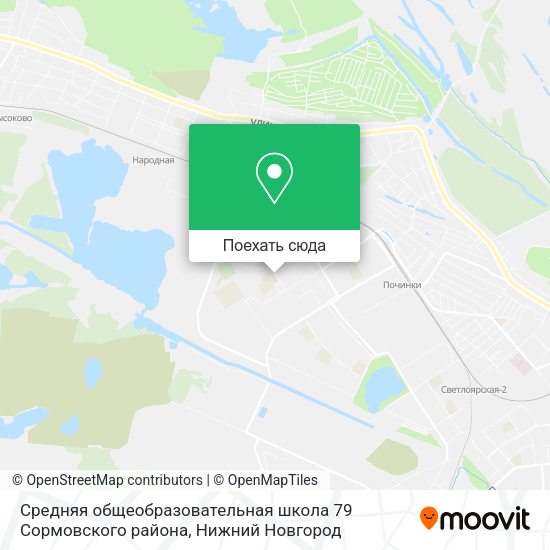 Карта Средняя общеобразовательная школа 79 Сормовского района
