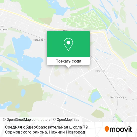 Карта Средняя общеобразовательная школа 79 Сормовского района