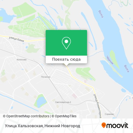 Карта Улица Хальзовская