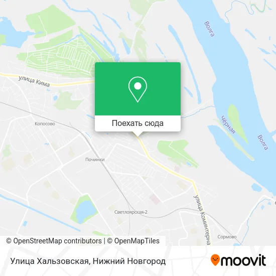 Карта Улица Хальзовская