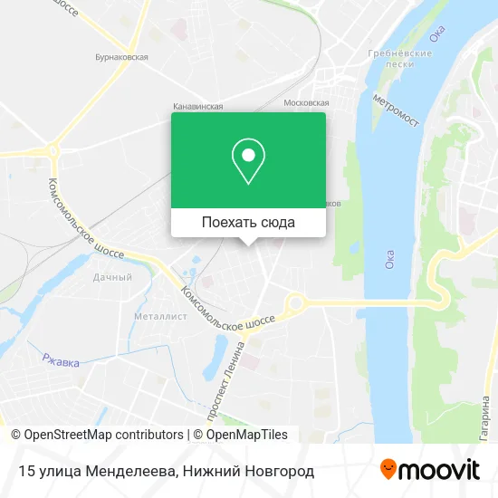 Карта 15 улица Менделеева