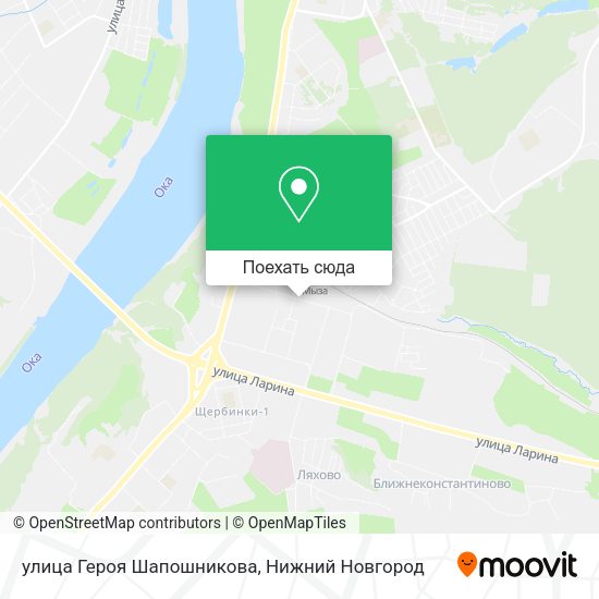 Карта улица Героя Шапошникова