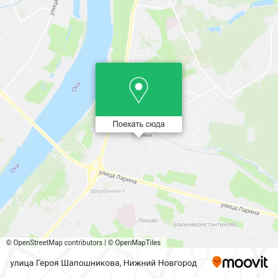 Карта улица Героя Шапошникова