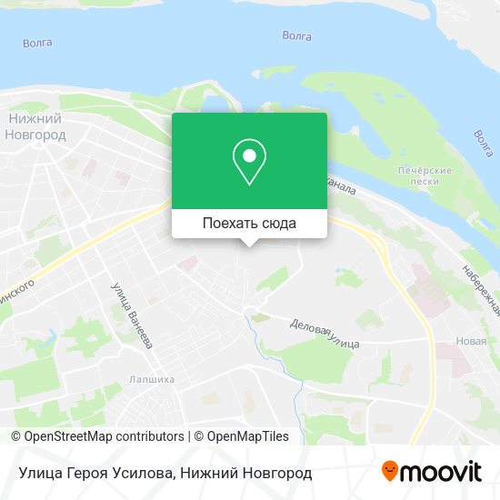 Карта Улица Героя Усилова