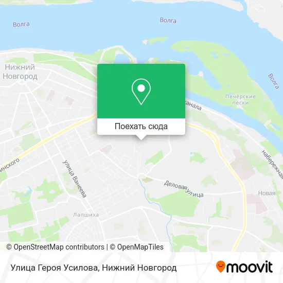 Карта Улица Героя Усилова