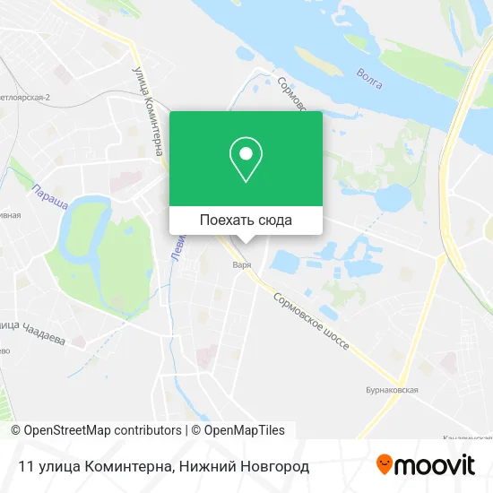 Карта 11 улица Коминтерна