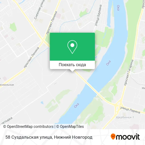 Карта 58 Суздальская улица